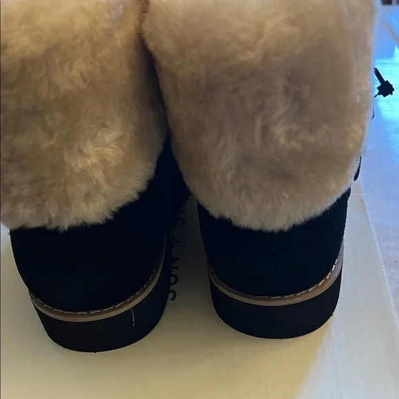 Style & Co Genuine Suede Black and Tan Women's Boots - Picture 3 of 6